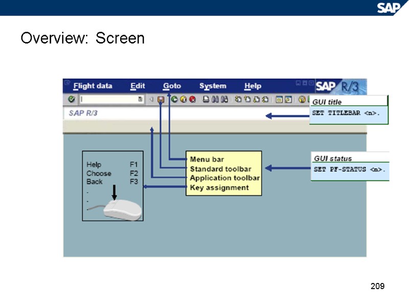 209 Overview: Screen